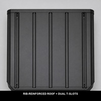 Auvent de camionnette pour équipement photographique, coque de benne en aluminium verrouillable avec accès latéral et rangement couvert