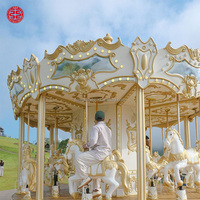 Funfair Attrayant Parc d'attractions Installations Carrousel Manèges Luxe Merry Go Round Ride à vendre
