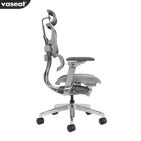 Chaise de bureau ergonomique pivotante à dossier inclinable en nylon pour le travail, idéale pour le bureau médical ou le bureau à domicile