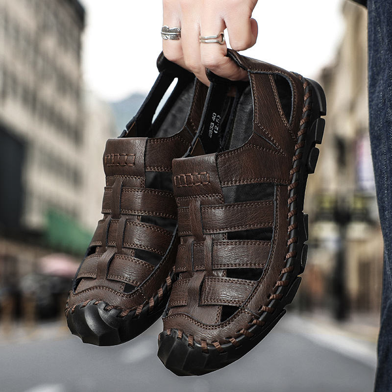 Shop Our 2024 Sandales En Cuir Croise Pour Homme Collection