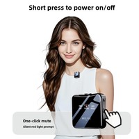 Nouveau microphone cravate sans fil transfrontalier professionnel à réduction de bruit mini carré omnidirectionnel GL51 60Hz-15KHz pour la maison