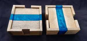 Ensemble de sous-verres en bois de haute qualité pour la décoration de table moderne, disponible à prix de gros - Product Image 4