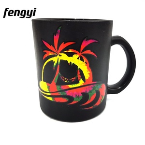 JAMAÏQUE Tendance Produits 2025 Nouveautés Tasse À Café Souvenir Cadeau Usine Noir Verre Coloré Ware Tasses - Product Image 6