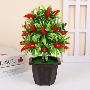 ต้นไม้ประดิษฐ์ ต้นไม้ปลอม ดอกไม้ประดับ ต้นบอนไซปลอม ตกแต่งห้องนั่งเล่น ผลไม้เสริมสิริมงคล ต้นไม้ปลอมในกระถาง - Product Image 4