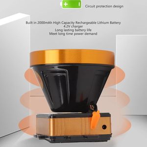 ไฟฉายคาดศีรษะ LED แบบชาร์จได้ แบตเตอรี่ลิเธียมไอออน 1000LM สว่างมาก ปรับลำแสงได้ เหมาะสำหรับตั้งแคมป์ ล่าสัตว์ ตกปลาตอนกลางคืน - Product Image 3