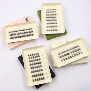 <span class=keywords><strong>Faux</strong></span> <span class=keywords><strong>cils</strong></span> Lazygirl à <span class=keywords><strong>effet</strong></span> 3D, faits à la main, auto-adhésifs, longue tenue 7-15 jours, en fibres végétales, imperméables, avec bande transparente - Product Image 1