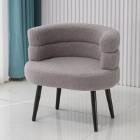 Fauteuil de salon moderne en métal BOBO tendance, idéal pour la chambre, la salle de maquillage, le balcon, la table de maquillage, meubles de maison