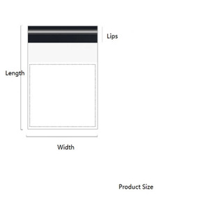 Enveloppe blanche auto-adhésive en plastique LDPE et HDPE en poly Sacs de courrier d'expédition express avec logo pour emballage de vêtements - Product Image 5