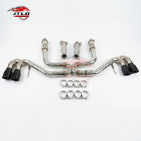 Système d'échappement pour Chevrolet Corvette C8 6.2L |   Collecteurs à haut débit + Tuyau intermédiaire en X + Système d'échappement Catback |   Pointes noires ou bleu brûlé