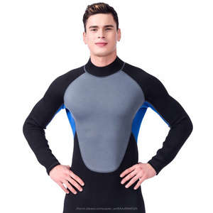 Hommes Manches Longues Corps Peau Douce Apnée <span class=keywords><strong>Combinaison</strong></span> courte 3mm Une Pièce - Product Image 3
