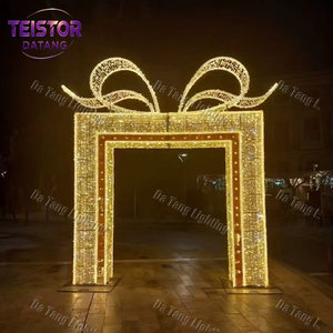 Giant Christmas Gift Box Arch Motif Light for Mall Plaza <b>Garden</b> Park Commercial Holiday Decoration - Product Image 4