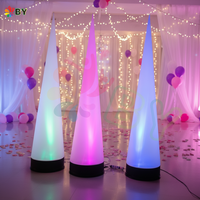 Décoration gonflable Led Lighting Elephant Tusk Gonflable Pilier Gonflable Ivoire pour la Publicité Événement
