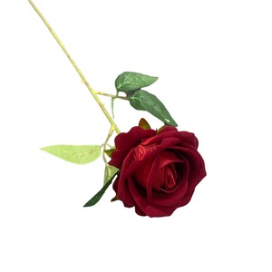 Artificial Roses <b>Single</b> Branch Silk <b>Flower</b> High Simulation Wedding Decoration HT-01 - Product Image 5