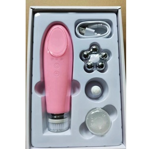 Multi-function 4 in 1 Wash Cleaning Machine Waterproof Soft Silicone Electric Cleansing Facial <b>Massager</b> Face Washing Brush - Product Image 1
