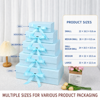 Boîte cadeau magnétique pliable de luxe personnalisée avec poignée en ruban, emballage haut de gamme pour bijoux, cosmétiques, vin, cadeaux