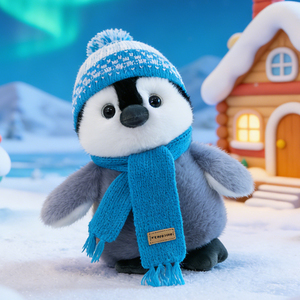 Factory Wholesale Penguin Stuffed Animal Plush Doll Winter Series Soft <strong>Toy</strong> for Holiday Promotion - Product Image 2