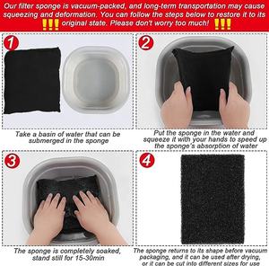 Mousse filtrante à air réticulée en polyéther polyuréthane et charbon <span class=keywords><strong>actif</strong></span> Wanfeng Modern 10-60 PPI pour aquarium - Product Image 6