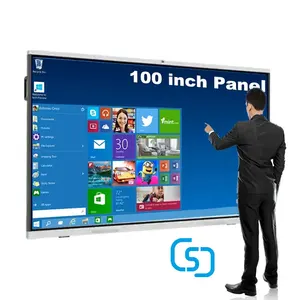 OEM 65 75 86 100 Inch Interactive Flat Panel Multi Touch Screen Digital Whiteboard Smart Board For Education