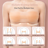 Couvre-mamelons en silicone auto-adhésifs réutilisables de qualité médicale, invisibles, effet liftant pour les seins, bande adhésive pour poitrine