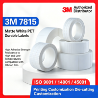 Étiquettes adhésives en polyester PET blanc mat 3M 7815 durables, imperméables, résistantes à l'huile et à la chaleur, pour codes-barres et produits électroniques (vente en gros)