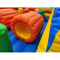 Structure intérieure en PVC Château plein d'entrain gonflable Videur sautant gonflable avec toboggan