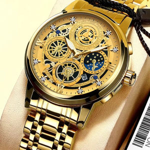 Reloj de Pulsera BINBOND 4010 Personalizado para Hombre, de Acero Inoxidable, Esfera Grande, Casual, Lujoso, Luminoso, Resistente al Agua, con Fecha, de Cuarzo - Product Image 4
