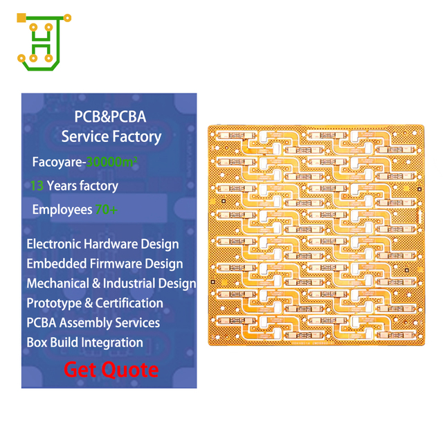 Immersion Gold Surface Finishing SMT/DIP Service OEM Electronic Customized Multilayer PCB/PCBA Fast Prototype Manufacturing