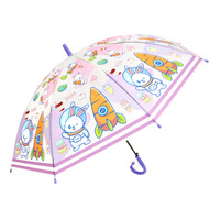 Parapluies pour enfants en gros, parapluies pour enfants de 19 pouces, ouverture semi-automatique, motifs de dessins animés, EVA