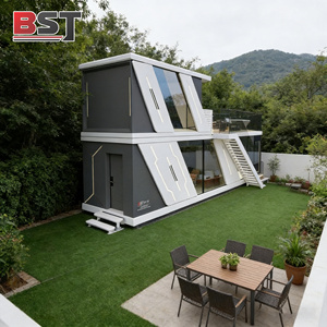 Villa Capsule de <span class=keywords><strong>Camping</strong></span> Préfabriquée en Acier BST Moderne et Luxueuse avec Système Intelligent – Cabine Conteneur - Product Image 4