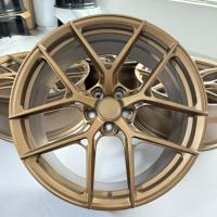 Rines Forjados Personalizados de 19-22 Pulgadas, 1 Pieza, en Bronce Mate, Aleación de Aluminio 6061-T6, Estilo HF5 para BMW G20 G30 G42 M240i