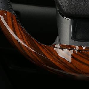 Cubierta Interior de volante de coche de grano de madera de lujo decoración de cuero de puntada a mano - Product Image 2
