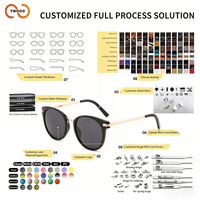 Gafas de Sol TWOOO T1823 de Alta Gama para Mujer, Modernas, Versátiles, con Protección UV400, Estilo Nuevo, Venta al Por Mayor de Fábrica