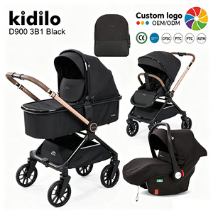 <span class=keywords><strong>รถ</strong></span>เข็นเด็กแบบพับได้ 2 ทิศทาง ยี่ห้อ Factory Custom Kidilo ผลิตจากอลูมิเนียมอัลลอยด์ พร้อมเปลนอนสำหรับเด็กแรกเกิดถึง 3 <span class=keywords><strong>ปี</strong></span> และคาร์ซีท - Product Image 1