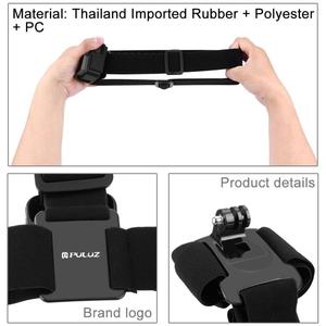 สายรัดยืดหยุ่น puluz ปรับได้สำหรับ GoPro Insta360หนึ่ง R สำหรับกล้องแอคชั่น <span class=keywords><strong>DJI</strong></span> OSMO และกล้องแอคชั่นอื่นๆ - Product Image 4