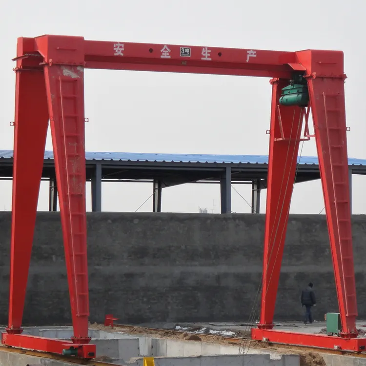 Hochwertiger 5-Tonnen-Anpasser Electric A-Rahmen-Einzelträger-Grantyrekran