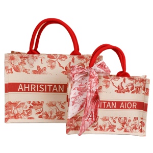 Bolsas de Tela de Algodón Rosa Personalizadas con Logotipo Impreso, Ecológicas, de Gran Capacidad, para Compras y Empaque - Product Image 1