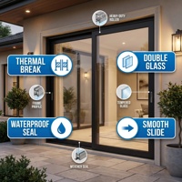 Puerta Moderna de Nivelación Plana, Accesible para Sillas de Ruedas, Sin Barreras, Fácil Acceso para Personas Mayores, Cochecitos, Uso Diario, Conveniente para Dormitorios y Exteriores
