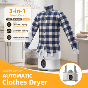 Séchoir à linge <span class=keywords><strong>automatique</strong></span> 3-en-1 portable, machine à repasser les vêtements, anti-plis, pour la maison, l'appartement <span class=keywords><strong>et</strong></span> les voyages - Product Image 2
