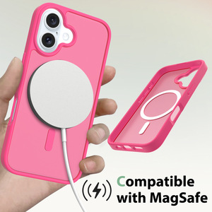 Suitable for iPhone 17 phone case, semi-transparent matte texture, magnetic full-cover shockproof phone protective case - Product Image 2