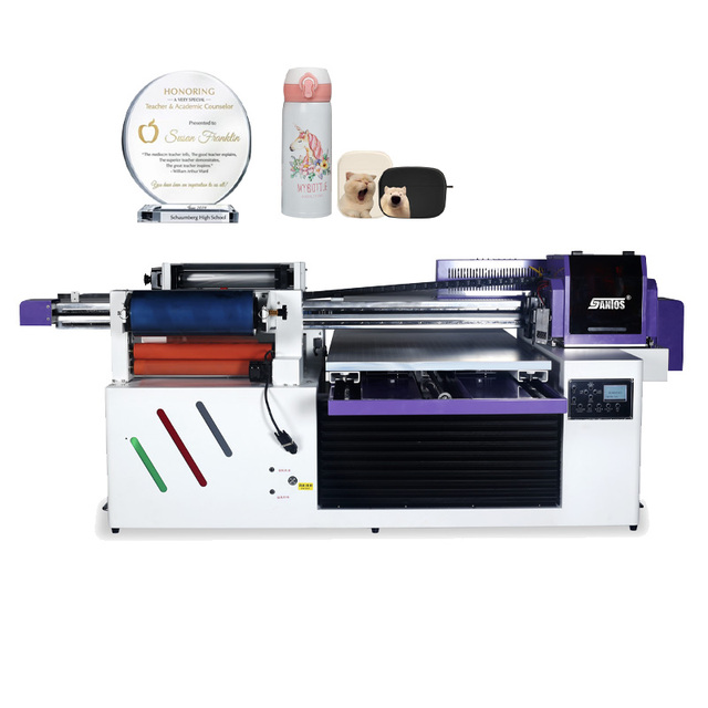 Hot Selling Printer 6090 UV Printer Large Format UV Printer Epson I3200/xp600/i1600u1 Textile Printing Machine Automatic Printer