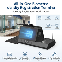 Terminal d'inscription biométrique tout-en-un avec reconnaissance faciale et empreintes digitales pour les applications gouvernementales et bancaires