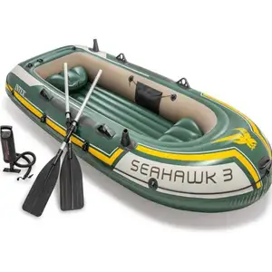 Intex 68380 Seahawk 3 tekne seti şişme balıkçı kürek teknesi