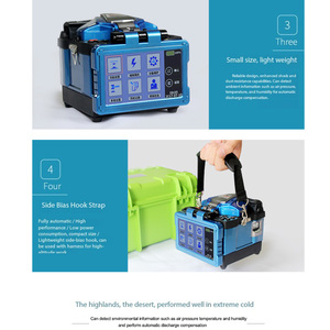 HAILE R600S Penyambung Serat Optik Efisiensi Tinggi, Presisi Tinggi untuk Mode Tunggal dan Multi-mode Universal dengan Enam Motor Sinkronisasi Docking - Product Image 4
