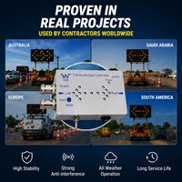 Télécommande sans fil pour panneau de signalisation lumineux de 15 à 25 flèches avec écran LCD, unité de contrôle de signalisation routière portable pour camions
