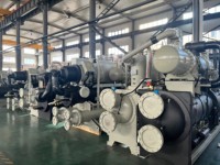 Système de refroidissement industriel à vis, refroidi par eau, pour entrepôts frigorifiques électroniques et patinoires, à basse température