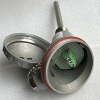 Sonde de température à thermocouple type K J PT100 avec transmetteur à raccord fileté pour la surveillance industrielle des liquides (liquide de refroidissement, eau chaude)