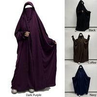 Jilbab Cape Monopièce en Nidha avec Attaches-Doigts, Modeste et Élégant, Grandes Tailles, Vêtements Islamiques pour Femmes Musulmanes, Idéal pour l'Aïd et le Ramadan