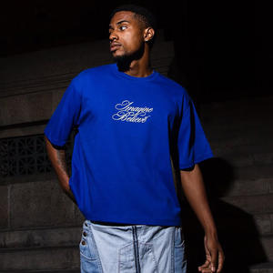 T-shirt da <span class=keywords><strong>uomo</strong></span> design in fabbrica con Logo personalizzato stampato in cotone 100% oversize <span class=keywords><strong>abbigliamento</strong></span> <span class=keywords><strong>Casual</strong></span> <span class=keywords><strong>Smart</strong></span> - Product Image 1