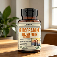Capsules de Glucosamine, Chondroïtine, Curcuma et Calcium en Marque Blanche OEM – Soutien Articulaire et Osseux – 60 Comprimés