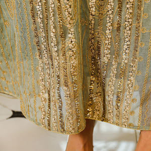 Robe patchwork imprimée brodée pour femmes robe musulmane à manches longues robe ample pour femmes robe marocaine usine de vêtements pour femmes - Product Image 5